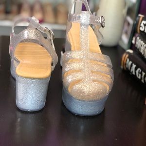 Jellies platform shoes. Worn once